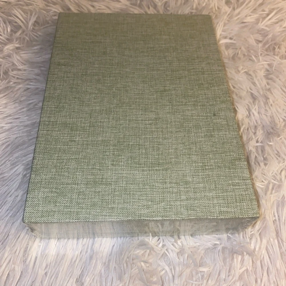 NEW Sealed Vienrose Linen 5”x7” Photo Case & Postcard Keeper Storage Box